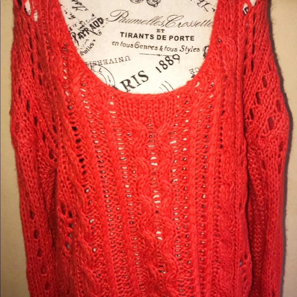 Free People crochet Sweater